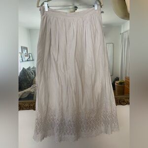 Gap white cotton maxi skirt